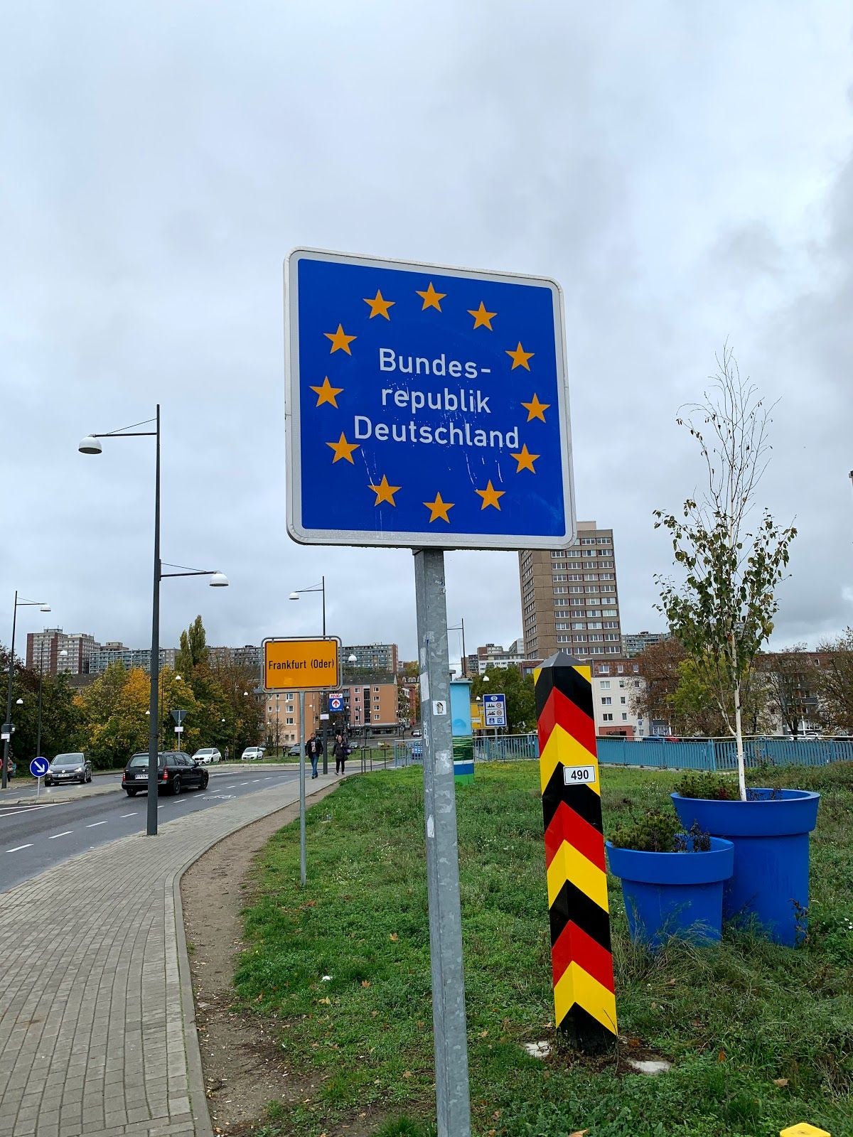 Grenzbrücke Słubice / Frankfurt (Oder), Słubice, gmina Słubice, Słubice County, Lubusz Voivodeship, Poland