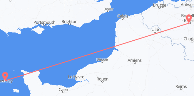 Belgique pour Guernesey