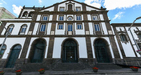 Photo of Church of St. Joseph (Portuguese: Igreja de Sao Jose), dated from 1709, located in the historic center of Ponta Delgada city on Sao Miguel island.