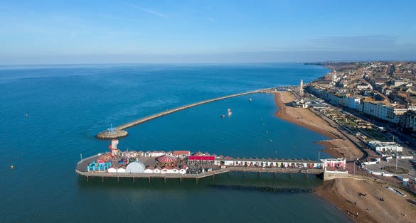 Photo of Beautiful Herne Bay Pier On A Sunny Day Heren ,Germany.