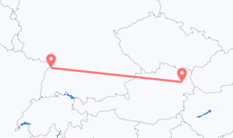 Train tickets from Vienna to Baden-Baden