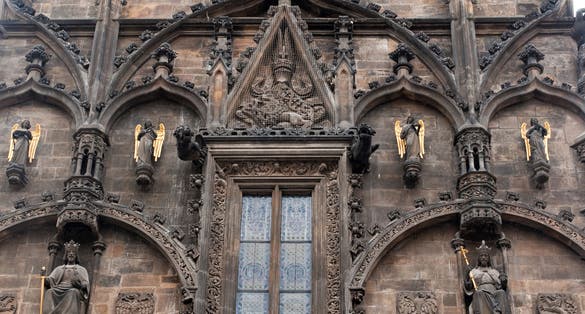 Photo of Fragment of Powder gate (build in 1475), Prague.