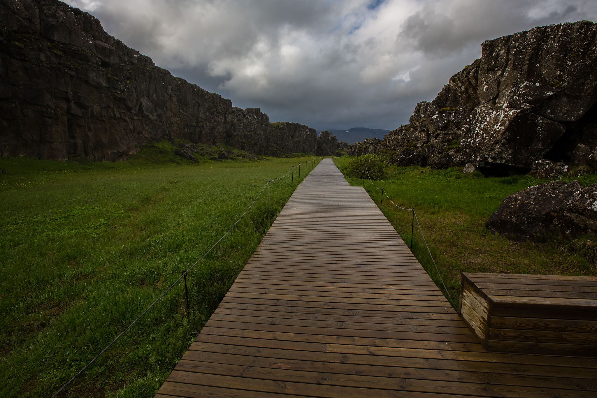 photo of Þingvellir National Park - Where You Walk Between Two Continents in Iceland, travel the world, waterfall and river .