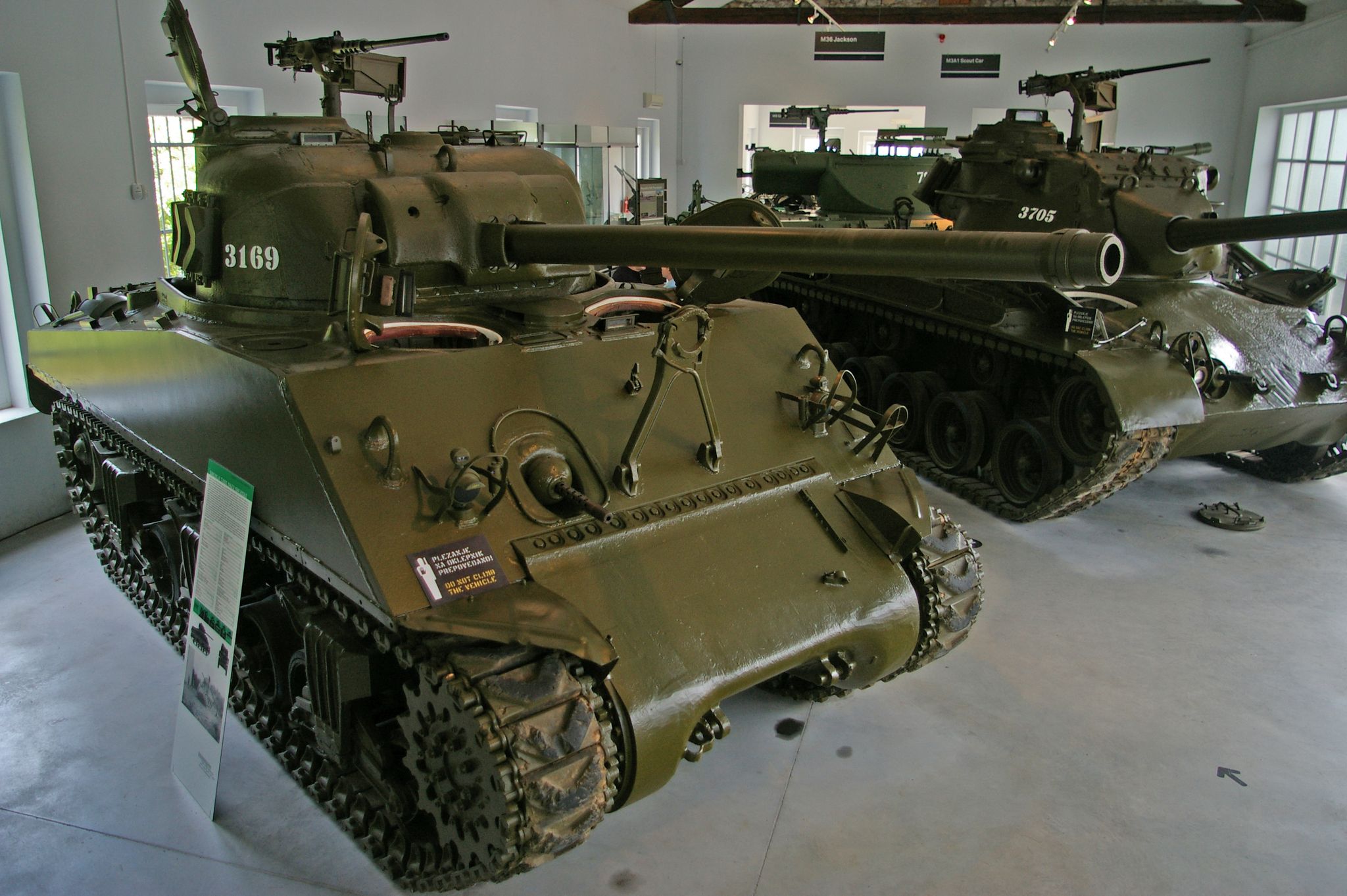  tank Sherman in The Park of Military History in Pivka, Slovenia.