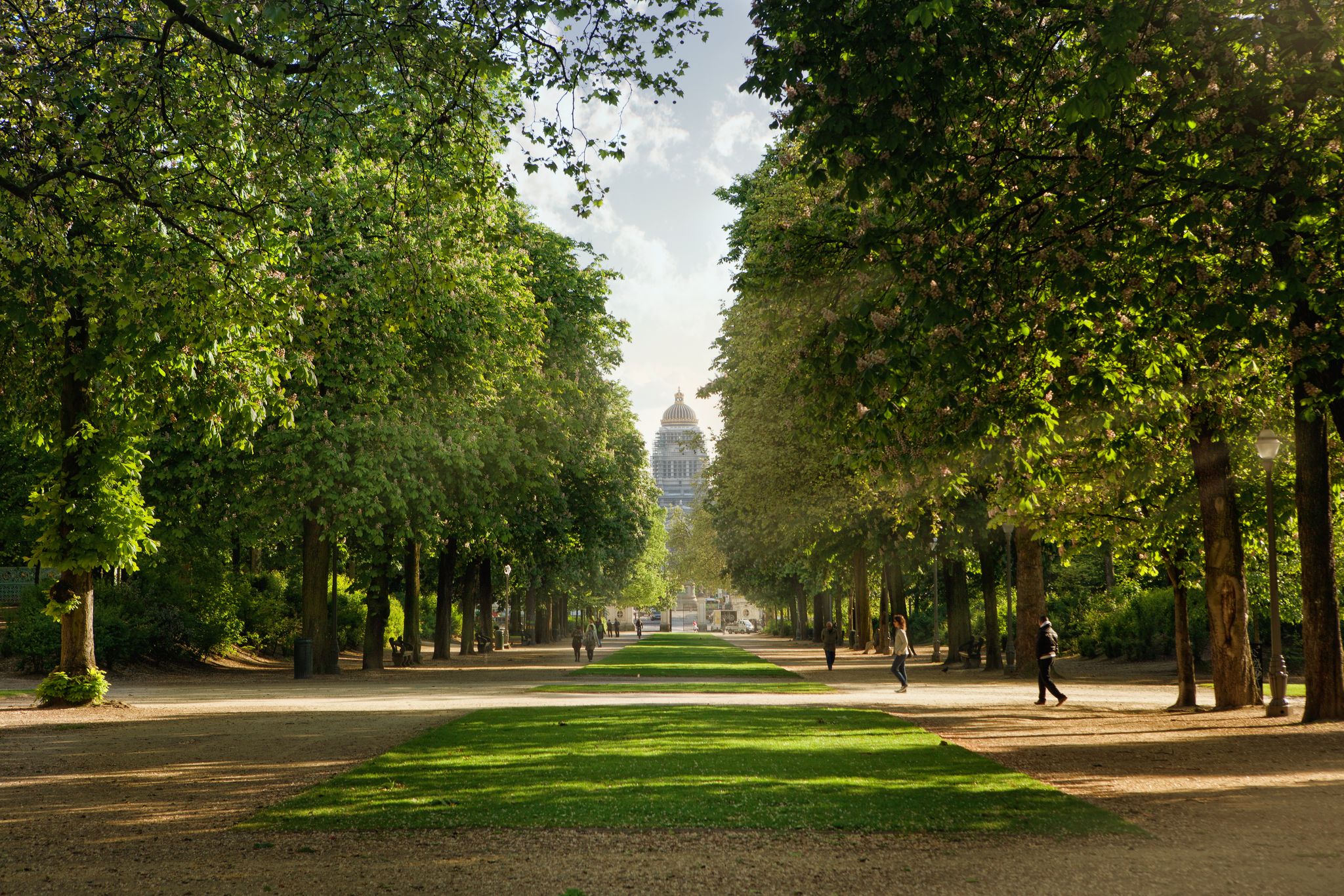 Photo of Royal park in Brussels, Belgium.