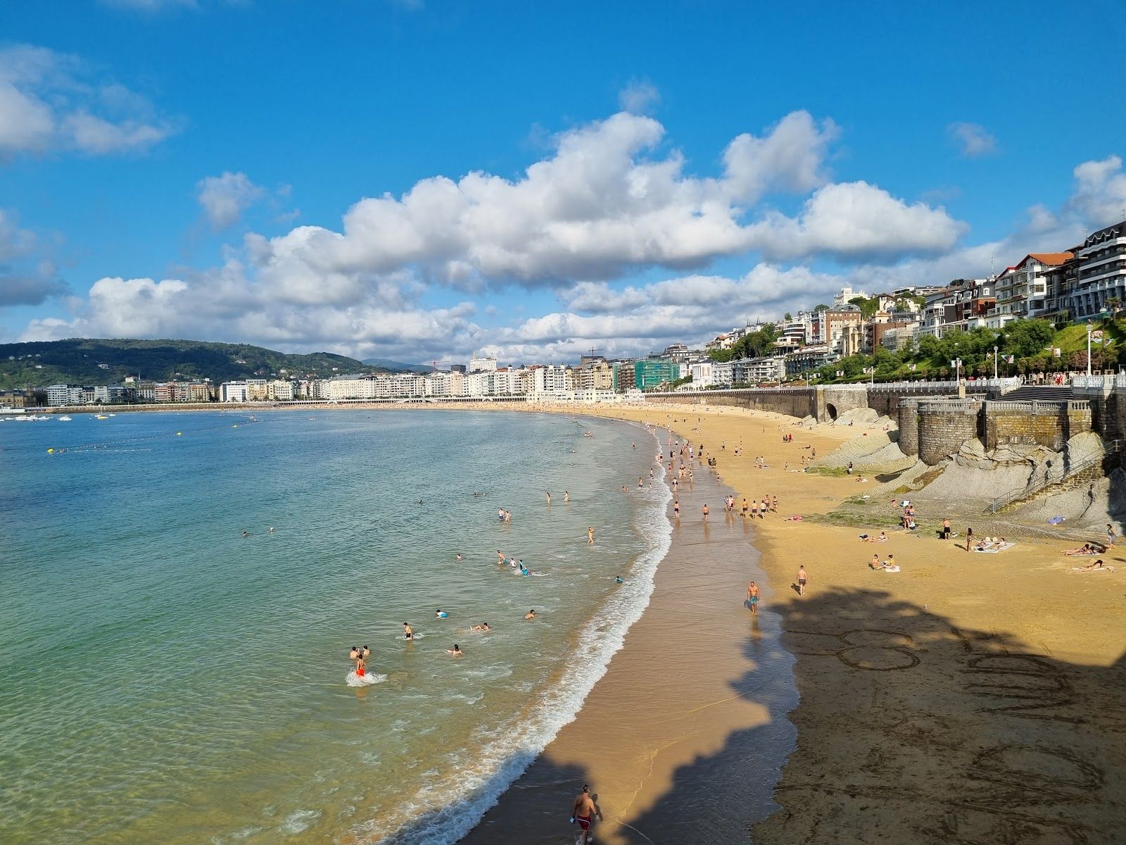 Ondarreta Beach, San Sebastián, Donostialdea, Gipuzkoa, Autonomous Community of the Basque Country, Spain