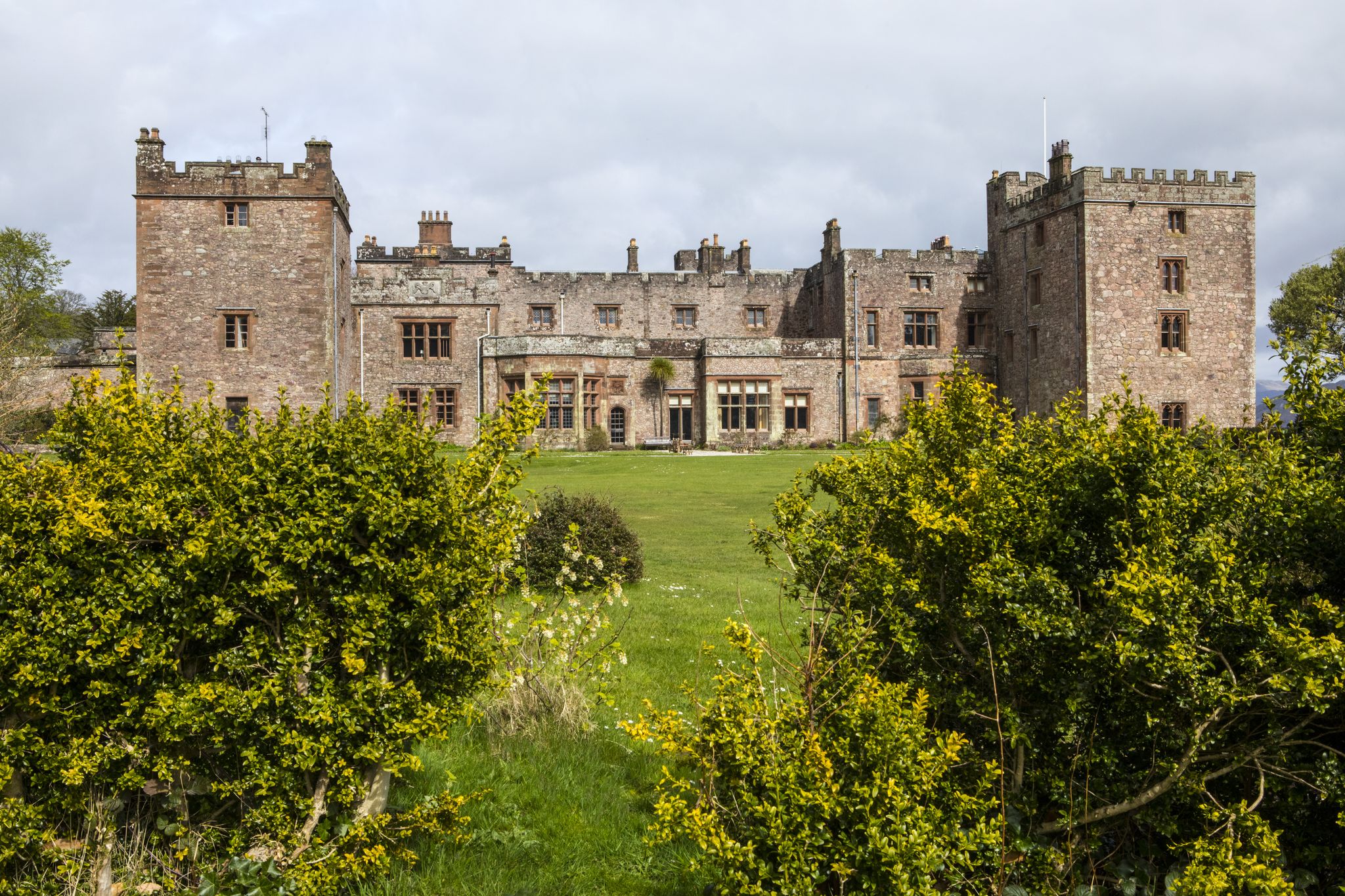 Photo of Muncaster Castle in the Lake District in Cumbria, UK.