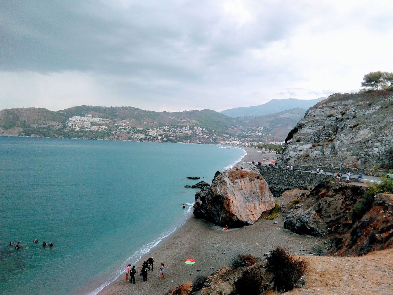 Playa La Herradura, Almuñécar, Comarca de la Costa Granadina, Granada, Andalusia, Spain