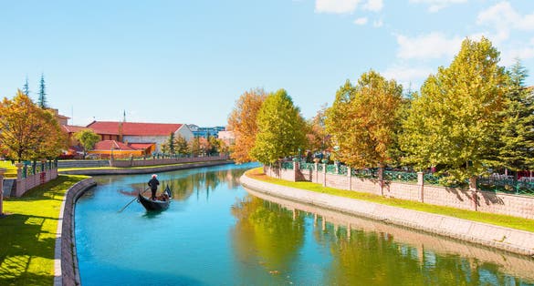 Photo of Gondola trip on Porsuk River - Eskisehir, Turkey .