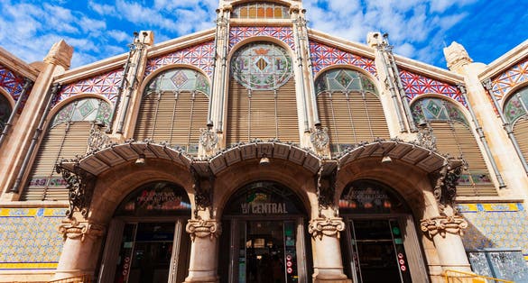 Photo of Mercado Central or Mercat Central building is a public central market located in central Valencia, Spain.