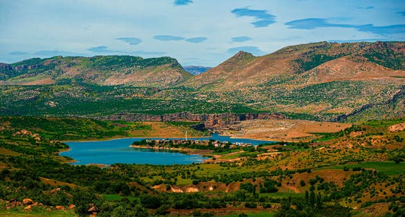 photo of view of Sanliurfa Siverek Takoran valley nature view, Şanlıurfa, Turkey.
