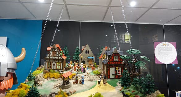 Village Playmobil au musée du Jouet de Colmar 