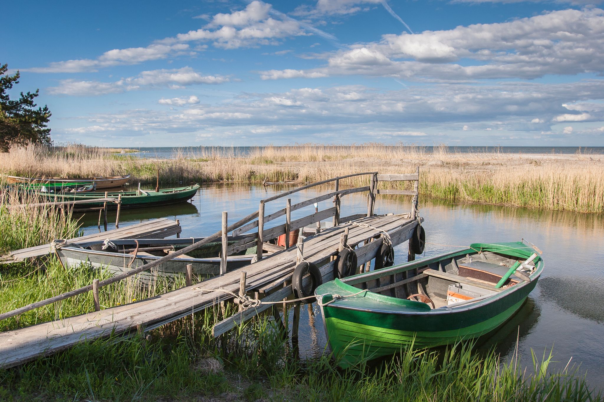 Land and seascape in the Lulea Archipelago, northern Sweden.