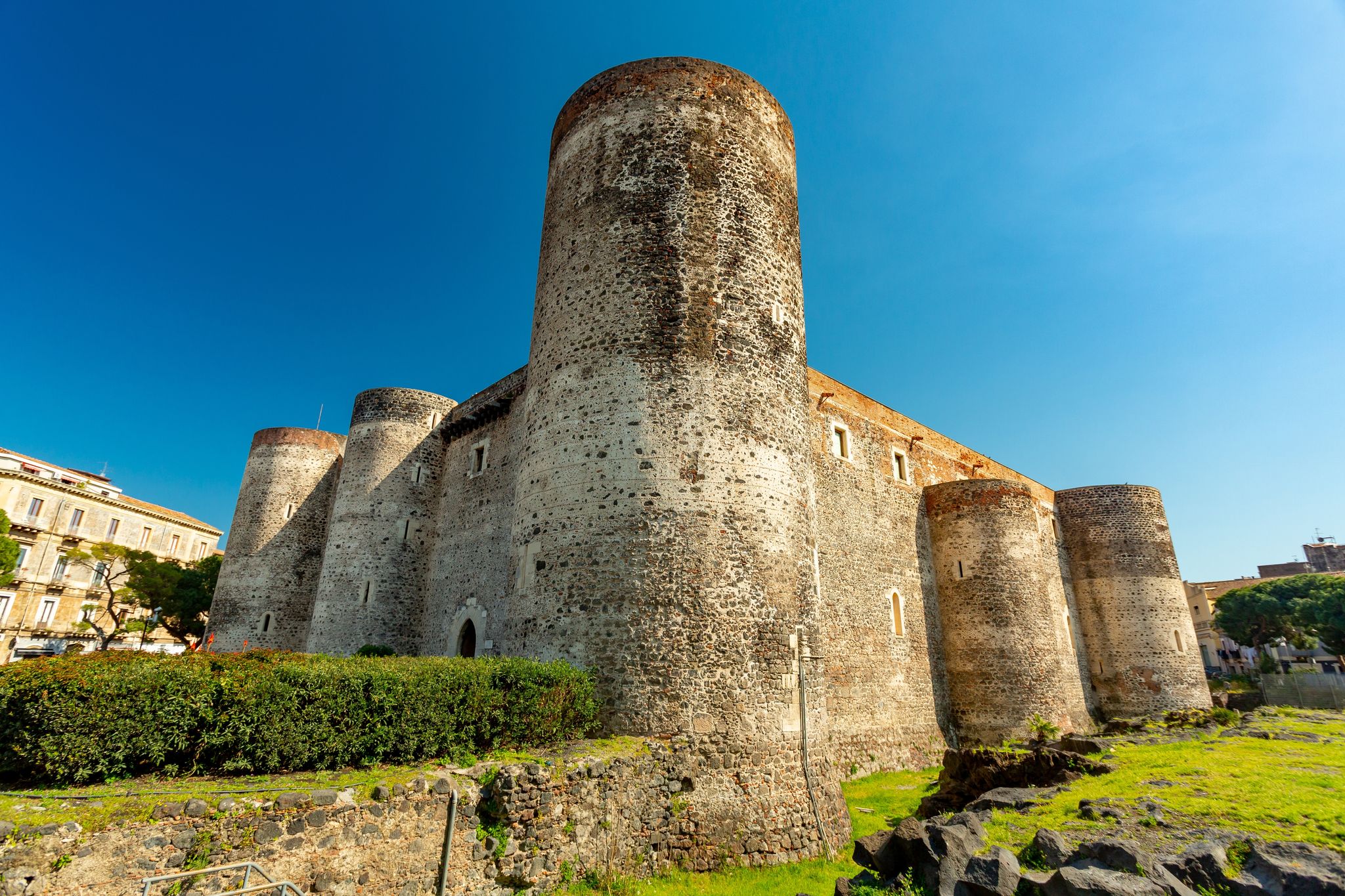 Ursino castle in Catania, Italy