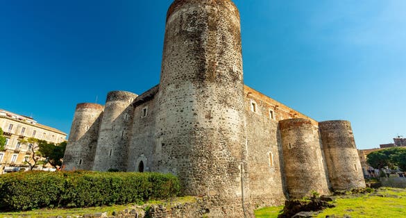 Ursino castle in Catania, Italy