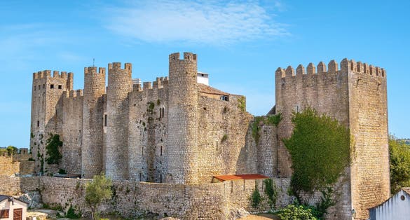 Photo of Medieval castle in small town of Obidos, Leiria district, Portugal.
