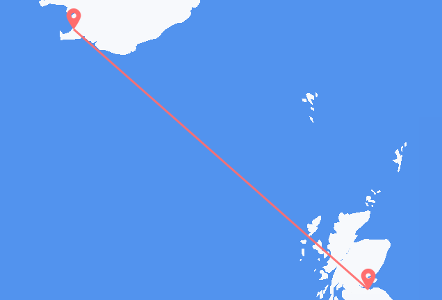 Reykjavík to Edinburgh