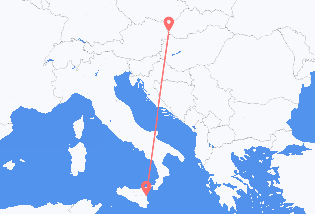 Catania to Bratislava