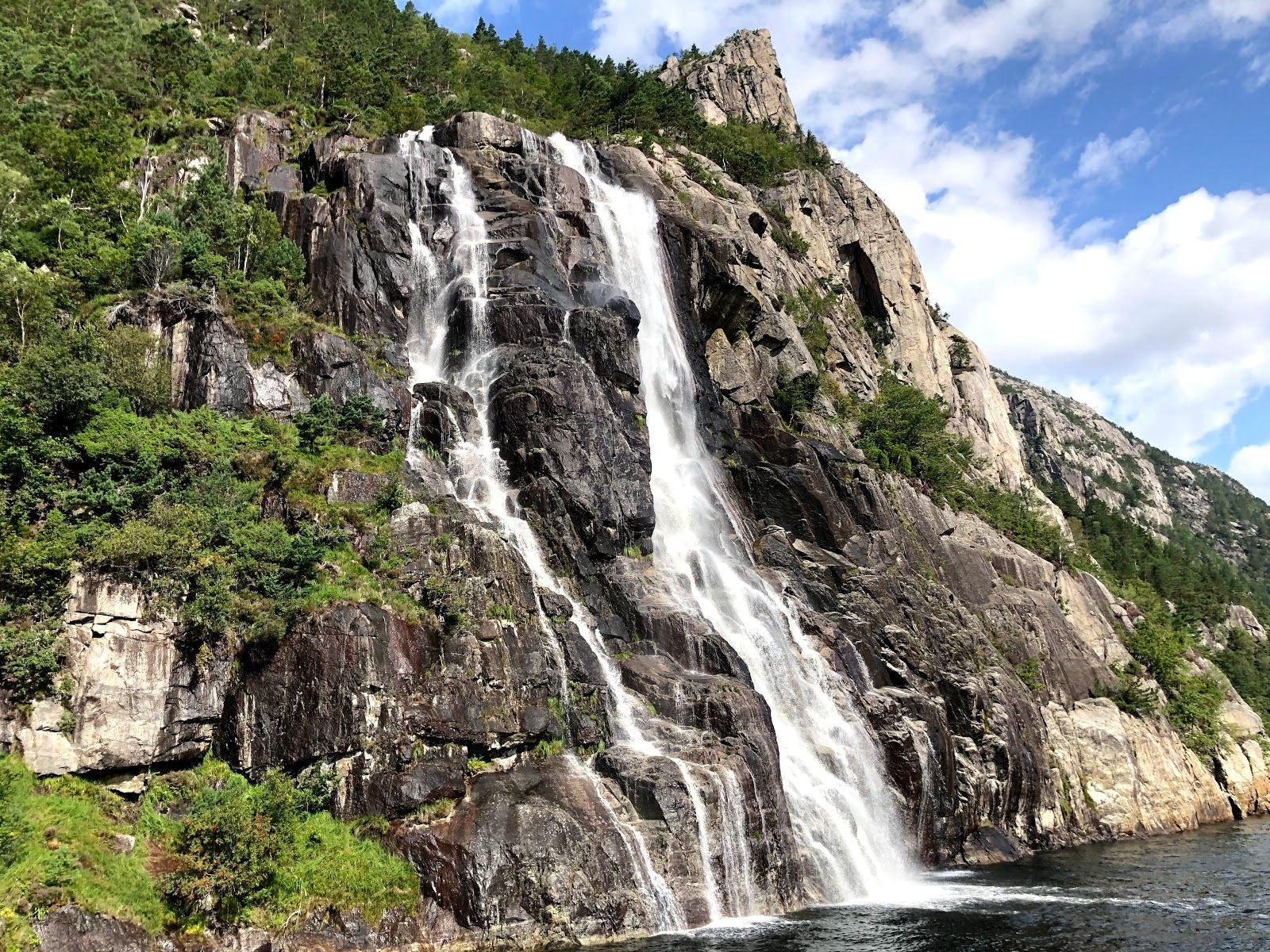 Hengjanefossen waterfall, Strand, Rogaland, Norway