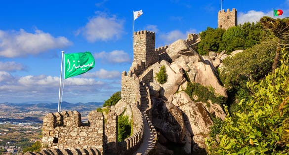 Photo of Castelo dos Mouros in Sintra, Portugal.