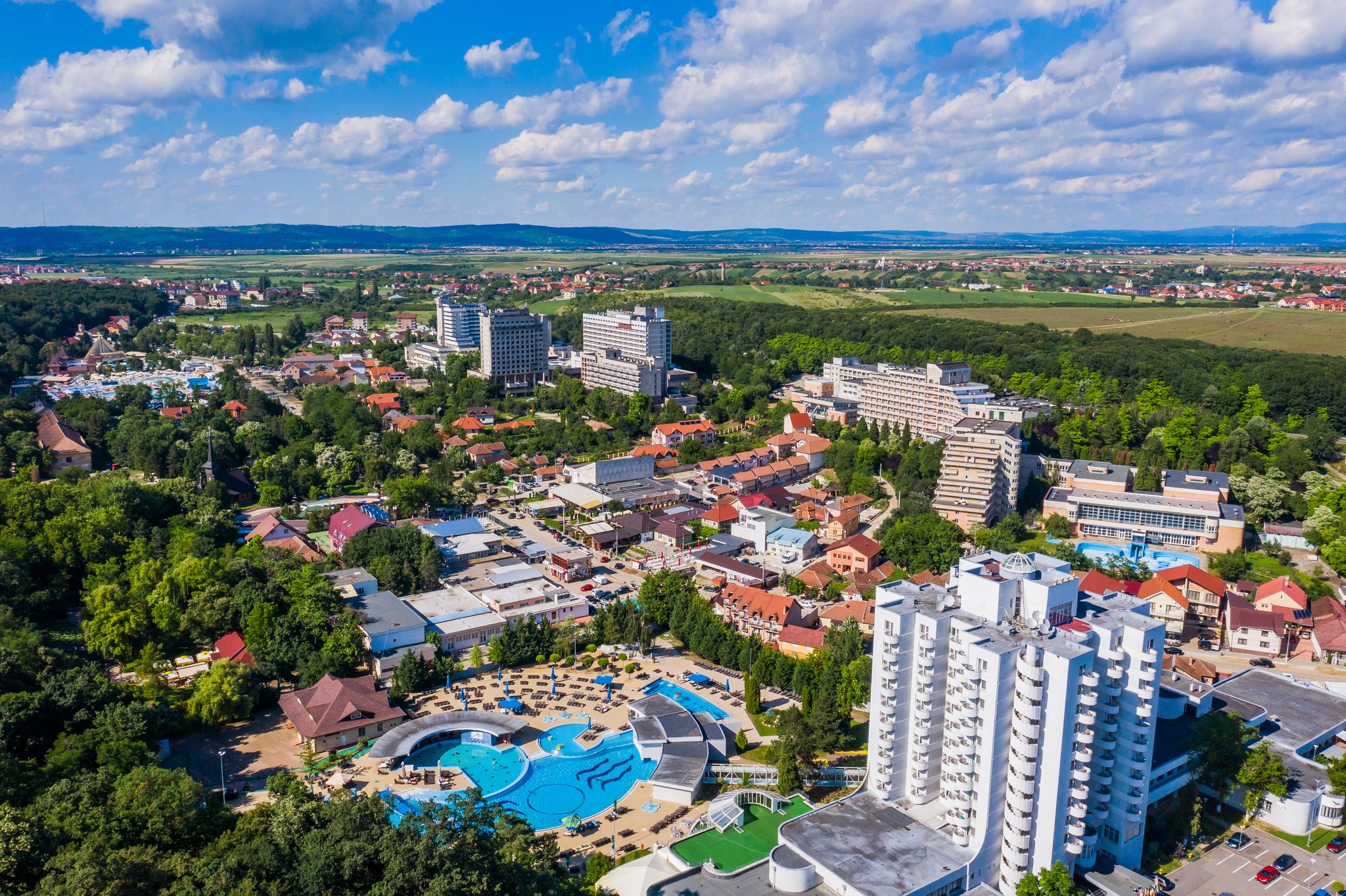Oradea, Romania. Baile Felix thermal baths resort.