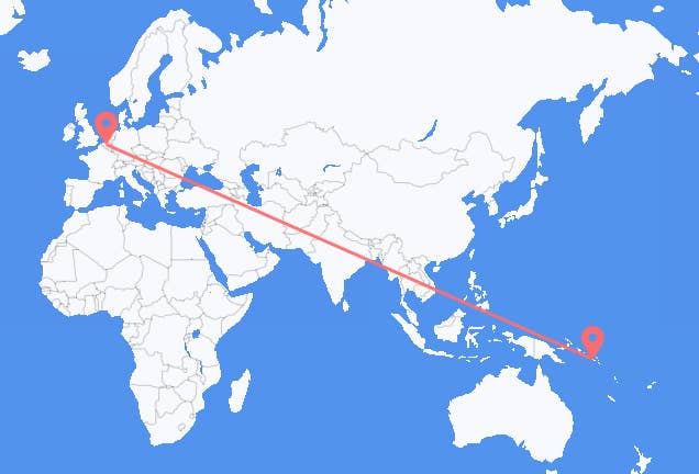 Honiara to Brussels