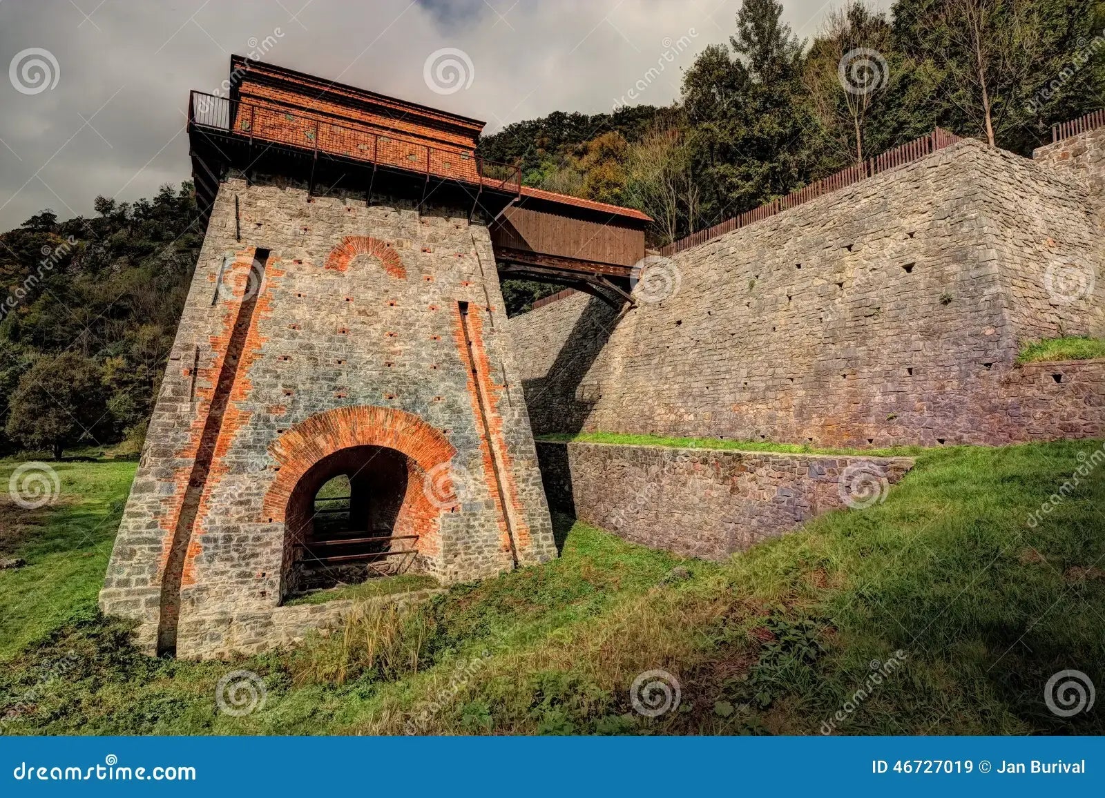 photo of view of Ancient Blast Furnace, Massa Museum .