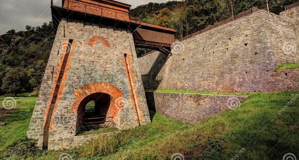 photo of view of Ancient Blast Furnace, Massa Museum .