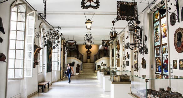 photo of inside the Carnavalet Museum in Paris, France.