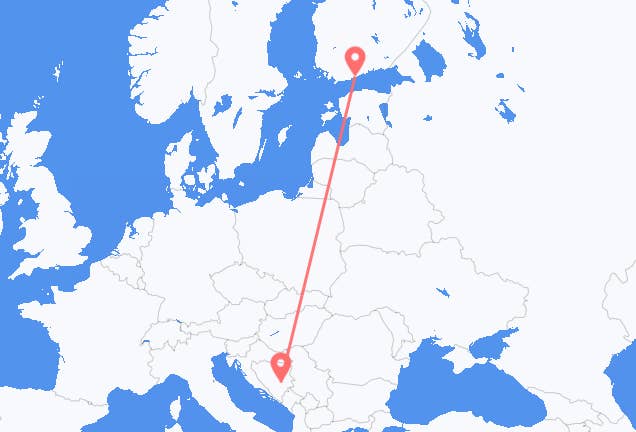 Sarajevo to Helsinki