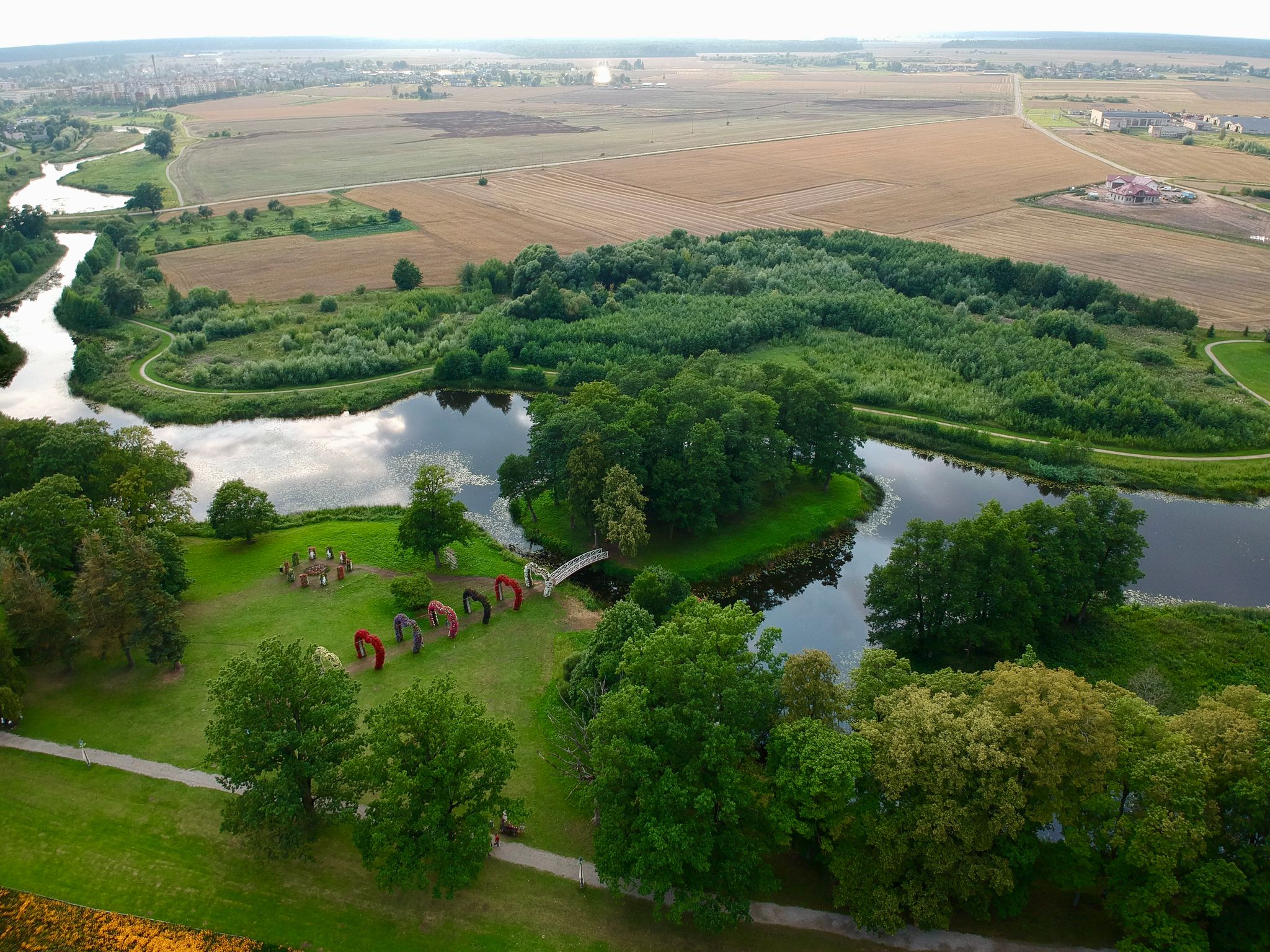 photo of pakruojis manor park and surroundings .