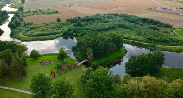 photo of pakruojis manor park and surroundings .