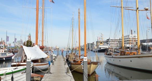 Marina city of Bremerhaven, Germany