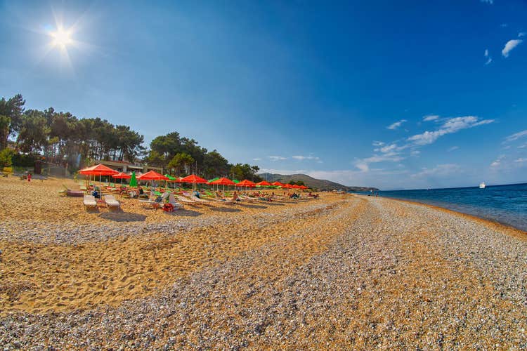 Photo of Skala beautiful beach of Kefalonia, Greece.
