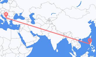 Podgorica to Angeles