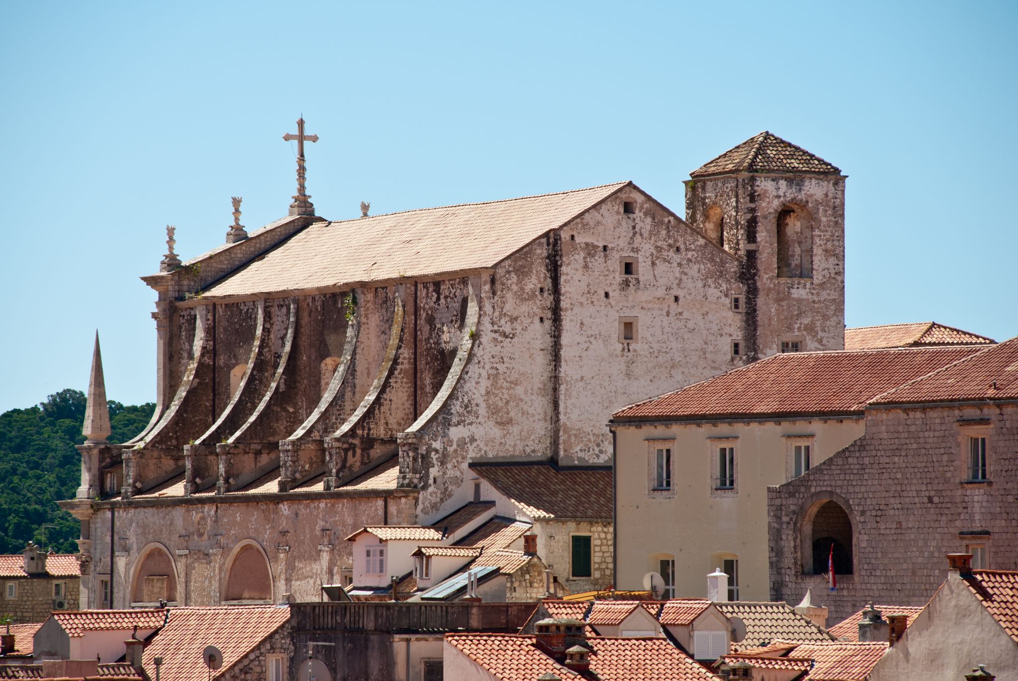 Photo of Saint Ignatius Church in the old town, Dubrovnik, Croatia.