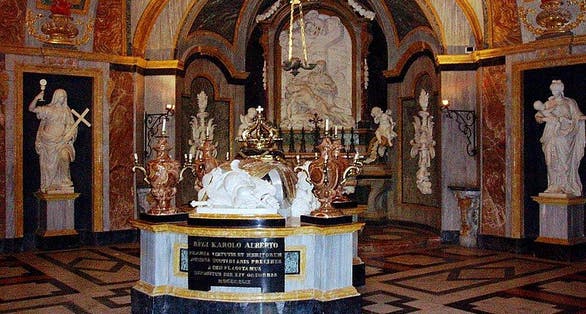 photo of view of indoor Basilica of Superga, Italy.