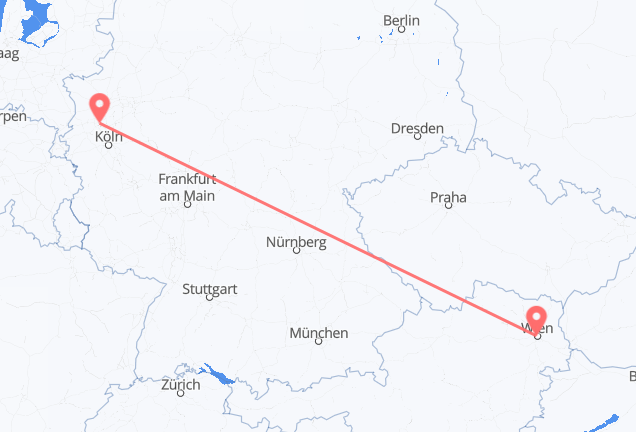 Vienna to Düsseldorf