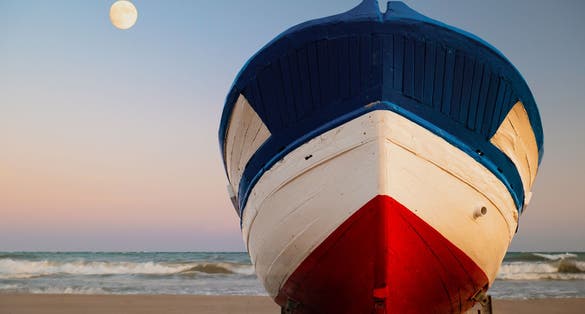 At the beach evening mood.