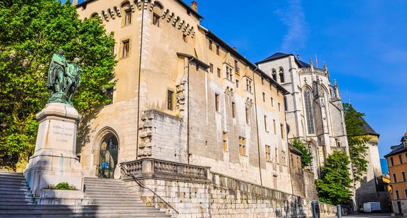 Photo of Castle of the Dukes of Savoy and Holy Chapel in Chambery, France.