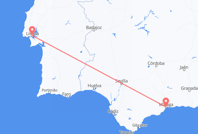 Lisbon to Málaga