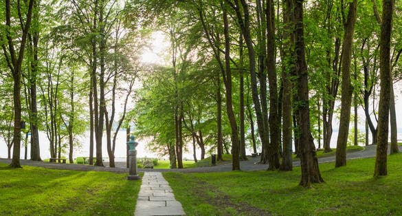 Nordnes park Bergen Norway panorama