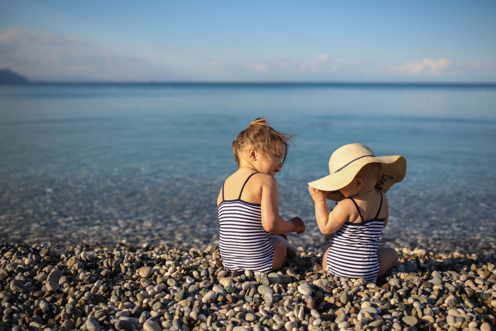 Photo of aerial view of the town of Kemer and sea from a mountain, Turkey.