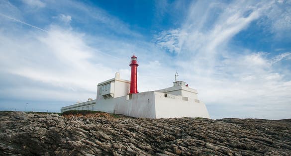 Photo of lighthouse in cascais cabo raso,Portugal.