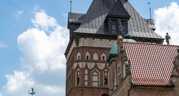 Amber Museum in Gdańsk made of red brick.
