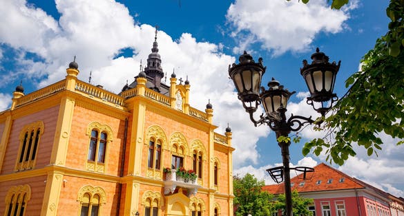 Photo of Bishop's palace in Novi Sad, Serbia.