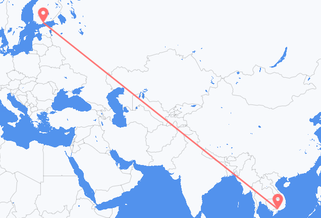 胡志明市 到赫尔辛基