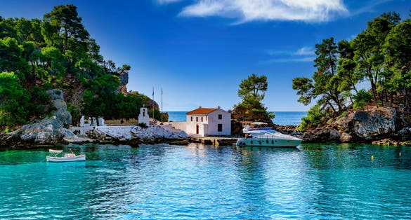 Photo of dreamy summer destination placed near the cities of Preveza and Igoumitsa.