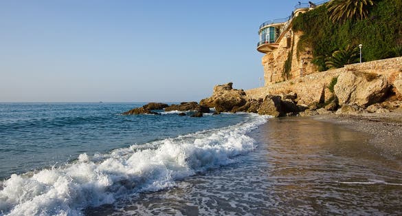 View on Balcony of Europe, Nerja, Spain