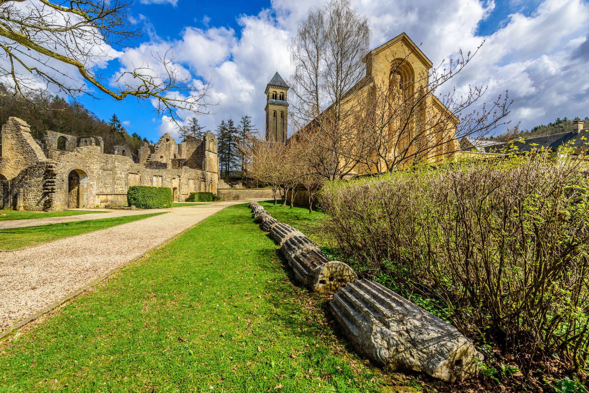 Photo of Orval Abbey, Belgium.
